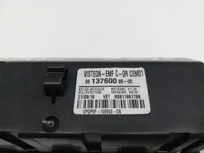 Автозапчастина б/у багатофункційний дисплей для citroen c-elysee (dd_) 1.2 vti 72 (ddhmy0) посилання на oem iam 9813760080  