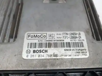 Second-hand car spare part ecu engine control for ford transit courier (c4a) xvcc oem iam references f1f112b684za  