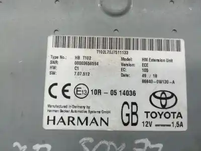 Автозапчасти б/у аудиосистема / радио cd за lexus ux (za10) m20afxs ссылки oem iam 8614076a90  