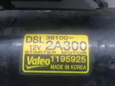 Peça sobressalente para automóvel em segunda mão motor de arranque por kia ceed (ed) d4fb-u referências oem iam 361002a300  
