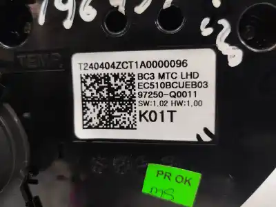 Peça sobressalente para automóvel em segunda mão comando de sofagem (chauffage / ar condicionado)  por hyundai i20 (bc3) 4lf referências oem iam   