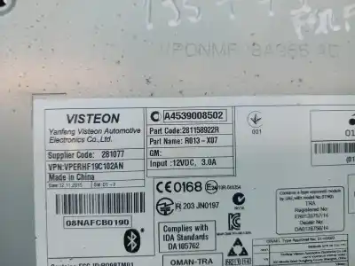 Автозапчастина б/у аудіо система / радіо cd для smart forfour 281920 посилання на oem iam a4539008502  