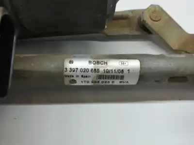 Second-hand car spare part front windshield wiper motor for volkswagen touran (1t1) bkc oem iam references 1t0998021b  