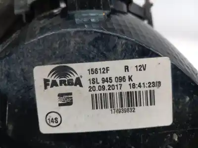 Автозапчасти б/у правый задний фонарь за seat mii (kf1, ke1) 1.0 ссылки oem iam 1sl945096k  