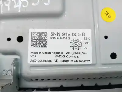 Second-hand car spare part multifunction display for volkswagen t-roc (d11) dxdb oem iam references 5nn919605b  