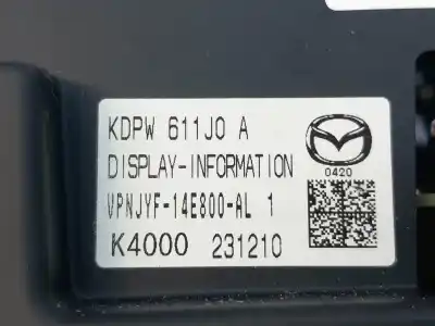 Pezzo di ricambio per auto di seconda mano display multifunzione per mazda cx-5 (kf) pe riferimenti oem iam   