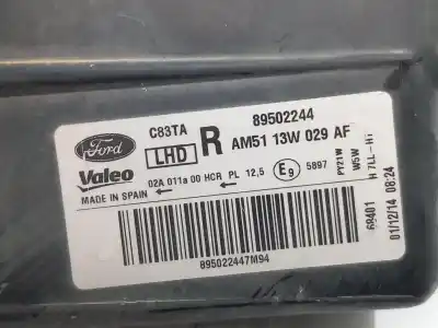 Second-hand car spare part right headlight for ford c-max ii (dxa/cb7, dxa/ceu) 1.0 ecoboost oem iam references 1787127  