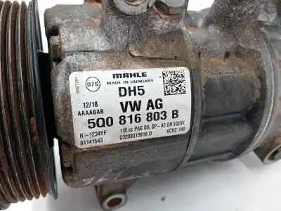 Автозапчасти б/у компрессор кондиционера воздуха за volkswagen caddy profesional (sa) (03.2015) dfsf ссылки oem iam 5q0816803  