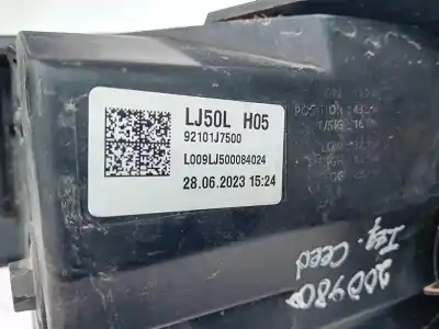 Second-hand car spare part left headlight for kia ceed (cd) g3le oem iam references 92101j7500  