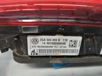 Автозапчастина б/у внутрішній лівий задній ліхар для volkswagen t-roc (d11) dxdb посилання на oem iam 2ga945093b  