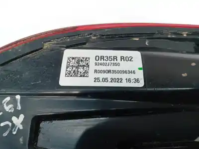Автозапчасти б/у правый задний фонарь за kia xceed (cd) 1.0 t-gdi ссылки oem iam 92402j7350  