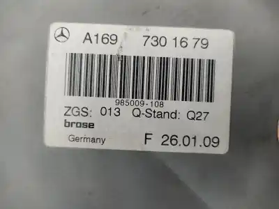 Автозапчасти б/у задний правый стеклорегулятор за mercedes-benz clase b sports tourer (w245) b 180 cdi (245.207) ссылки oem iam a1697303879  