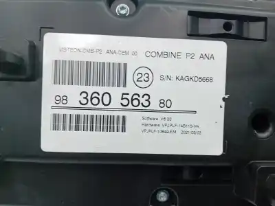 Gebrauchtes Autoersatzteil kilometer zähler uhr zum peugeot 208 (p2) hn05 oem-iam-referenzen 9836056380  