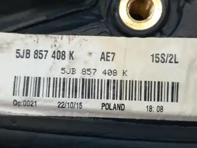 Second-hand car spare part right rearview mirror for seat toledo iv (kg3) 1.6 tdi oem iam references 5jb857508e  