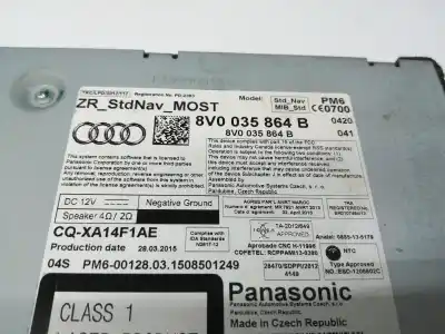 Автозапчасти б/у аудиосистема / радио cd за audi a3 limousine (8vs, 8vm) 1.6 tdi ссылки oem iam 8v0035864b  