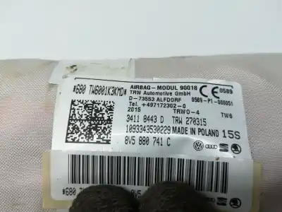 Автозапчасти б/у подушка безопасности передняя левая шторка безопасности за audi a3 limousine (8vs, 8vm) 1.6 tdi ссылки oem iam 8v5880741c  