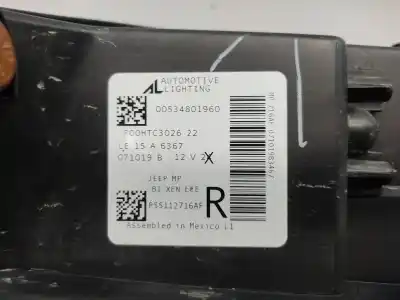 Piesă de schimb auto la mâna a doua far dreapta pentru jeep compass (mp) 55263624 referințe oem iam 55112716ae  