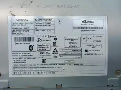 Pezzo di ricambio per auto di seconda mano impianto audio / radio cd per smart forfour 281910 riferimenti oem iam a4539009204  