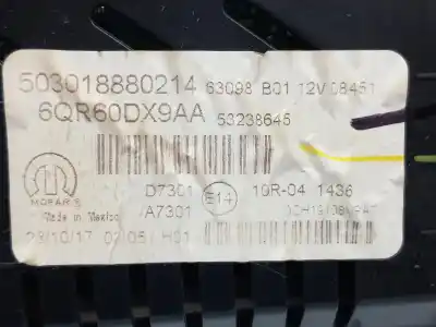 Pièce détachée automobile d'occasion compteur de kilomètres pour jeep compass (mp) 55263624 références oem iam 5ut90dx9ai  