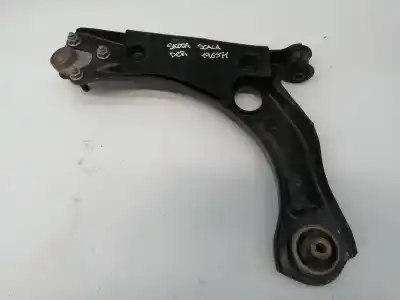 Second-hand car spare part front right lower suspension arm for skoda scala (nw) dkla oem iam references 2q0407152d  