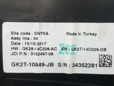 İkinci el araba yedek parçası çeşi̇tli̇ parçalar için ford transit/tourneo custom combi (ttf) ymfs oem iam referansları   