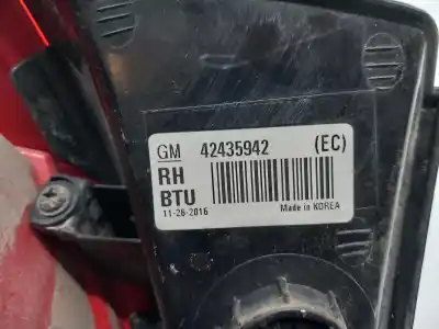 Pezzo di ricambio per auto di seconda mano luci posteriori destra per opel mokka b16dth/lvl riferimenti oem iam   