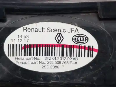 Автозапчастина б/у внутрішній правий завод для renault scénic iv (j9_) 1.6 dci 130 посилання на oem iam 265509208r  