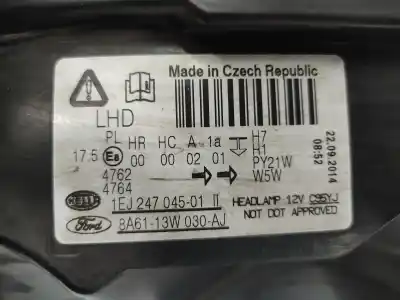 Автозапчастина б/у ліва фара для ford fiesta (cb1) spja посилання на oem iam 1734615  