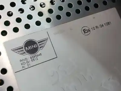 Second-hand car spare part audio system / radio cd for mini mini 3p (f56) b38a12a oem iam references 65129380226  