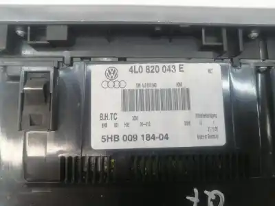Second-hand car spare part heating / air conditioning control panel for audi q7 (4l) bug oem iam references 4l0820043e  