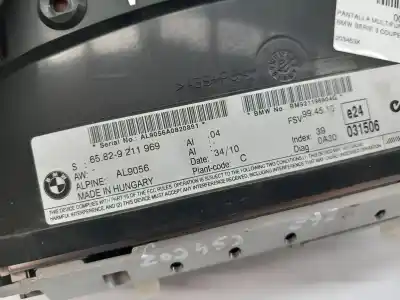 Gebrauchtes Autoersatzteil multifunktionsdisplay zum bmw serie 3 coupe (e92) n53b30 oem-iam-referenzen 65829211969  