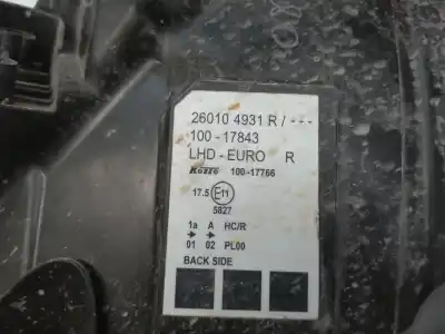 Pezzo di ricambio per auto di seconda mano faro anteriore destro per renault kangoo ii (f/kw0) 5am400 riferimenti oem iam 260103948r   Pezzo di ricambio per auto di seconda mano faro anteriore destro per renault kangoo ii (f/kw0) 5am400 riferimenti oem iam 260103948r