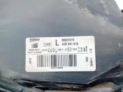 Автозапчастина б/у ліва фара для seat toledo iv (kg3) 1.6 tdi посилання на oem iam 6jb941015  