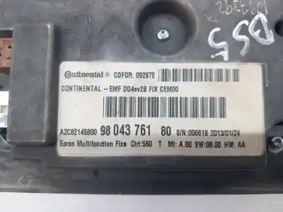 Peça sobressalente para automóvel em segunda mão display gps / multimídia por citroen ds5 2.0 hdi fap cat (rh02 / dw10cted4) referências oem iam 9804376180  