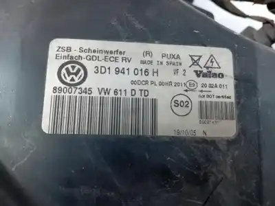 Автозапчастина б/у права фа для volkswagen phaeton (3d2/3d8) bmk посилання на oem iam 3d1941018n  