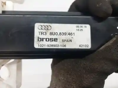 Second-hand car spare part rear left window regulator for audi q3 (8ug) dfta oem iam references 8u0839461  