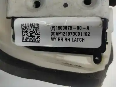 Peça sobressalente para automóvel em segunda mão fechadura da porta traseira direita por tesla model 3 3d3 referências oem iam 150067500a  