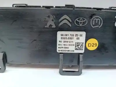 Pièce détachée automobile d'occasion commande de climatisation / chauffage pour citroen jumpy furgón ah01 références oem iam 98081722zd  