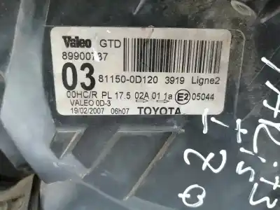 Автозапчастина б/у ліва фара для toyota yaris (ncp1/nlp1/scp1) 2szfe посилання на oem iam 811300d120  