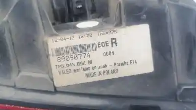 Автозапчасти б/у внутренний правый задний фонарь за porsche cayenne (92a) 3.0 diesel ссылки oem iam 95863109401  