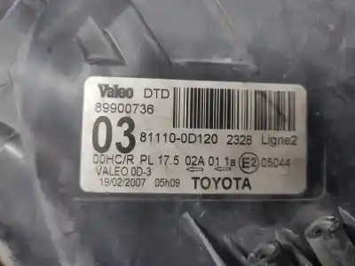 Автозапчастина б/у права фа для toyota yaris (ncp1/nlp1/scp1) 2szfe посилання на oem iam 811300d120  