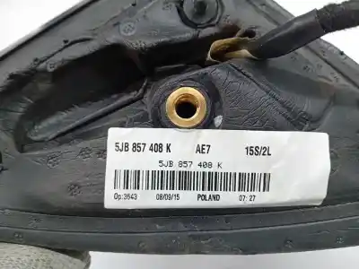 Second-hand car spare part right rearview mirror for skoda rapid (nh) cxma oem iam references 5jb857508e  