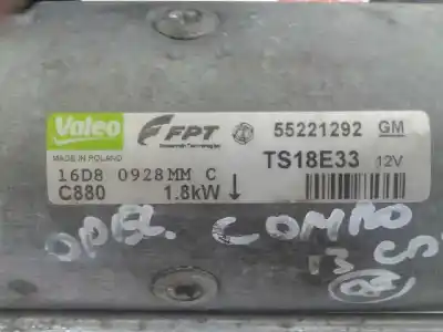 Peça sobressalente para automóvel em segunda mão motor de arranque por opel combo life e opel combo referências oem iam 55221292 caja 1 
