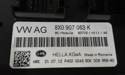 Автозапчастина б/у електронний модуль для audi q3 (8ub) audi q3 quattro 2.0 посилання на oem iam 8x0907063k   Автозапчастина б/у електронний модуль для audi q3 (8ub) audi q3 quattro 2.0 посилання на oem iam 8x0907063k