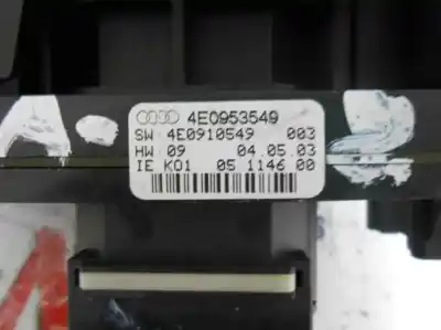 Second-hand car spare part headlights switch for audi a8 (4e2) 3.7 v8 40v cat (bfl) oem iam references 4e0953549  