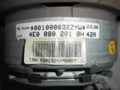 Автозапчасти б/у передняя левая подушка безопасности за audi a8 (4e2) 3.7 v8 40v cat (bfl) ссылки oem iam 4e0880201bh42r  
