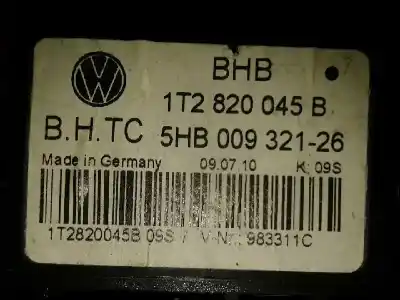 Second-hand car spare part heating / air conditioning control panel for seat leon (5f1) * oem iam references 1t2820045b caja 2 