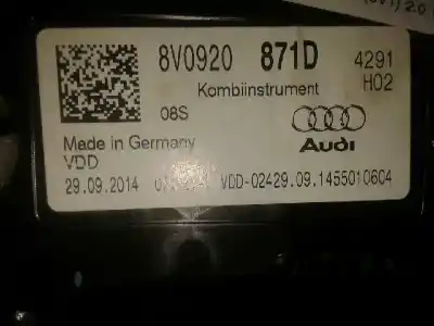 Peça sobressalente para automóvel em segunda mão quadrante por audi s3 (8v1) 2.0 16v tfsi referências oem iam 8v0920871d caja 2 