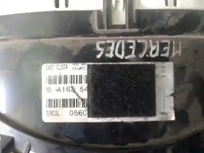 Pezzo di ricambio per auto di seconda mano pannello degli strumenti per mercedes-benz clase ml (bm 163) 270 cdi (163.113) 163 cv / 120 kw riferimenti oem iam   