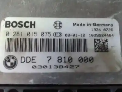 Second-hand car spare part ecu engine control for bmw serie 3 coupe (e92) 2.0 turbodiesel cat oem iam references 0281015075 caja 1 